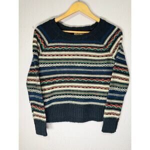 Hollister 2010 Fair Isle Knit Sweater Preppy Multicolor Striped Women’s S